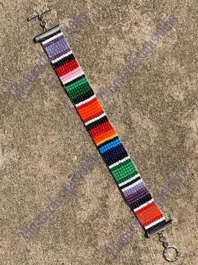 Handmade ‘Blanket’ Seed Bead Bracelets - 2 colors